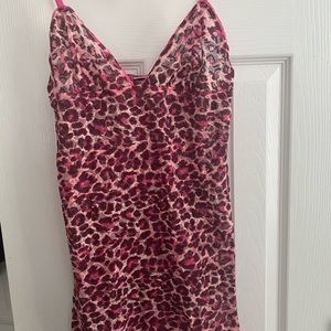 Soft pink and brown animal print lace initiate wear from Victoria’s Secret .